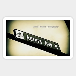 Aurora Avenue North, Shoreline, WA by MWP Sticker